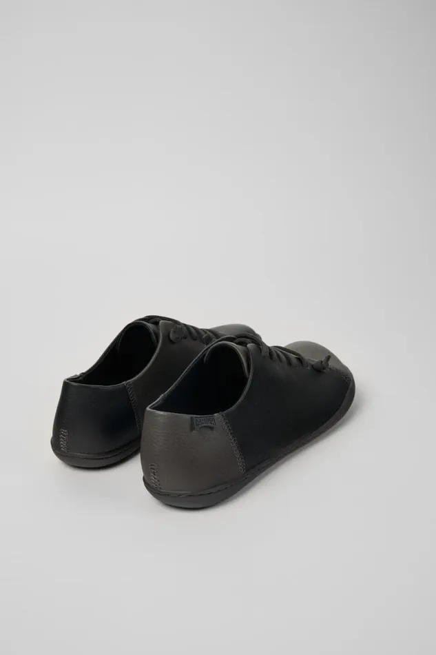 Men Camper Casual Shoes Twins Blackgray Leather Shoes Men Camper Casual Shoes Twins Blackgray Leather Shoes
