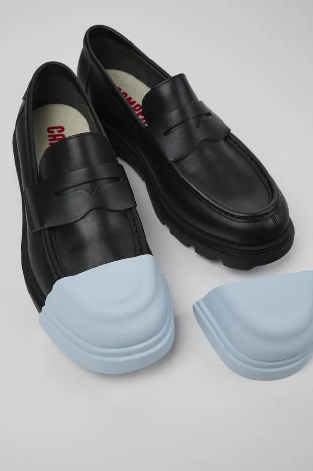 Men Camper Formal Shoes Junction Black Leather Moccasin Men Camper Formal Shoes Junction Black Leather Moccasin