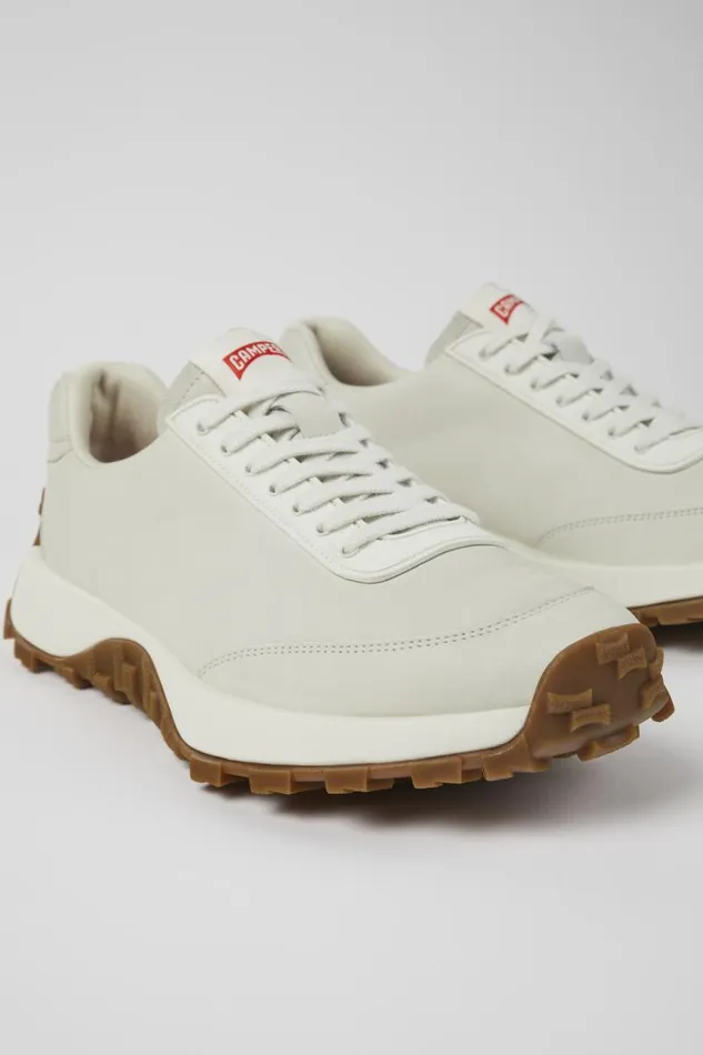 Men Camper Sneakers Drift Trail VIBRAM White Leather And Textile Sneakers