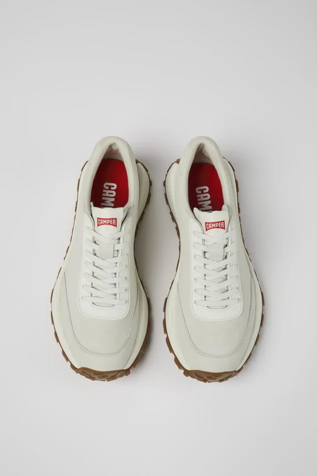 Men Camper Sneakers Drift Trail VIBRAM White Leather And Textile Sneakers Men Camper Sneakers Drift Trail VIBRAM White Leather And Textile Sneakers