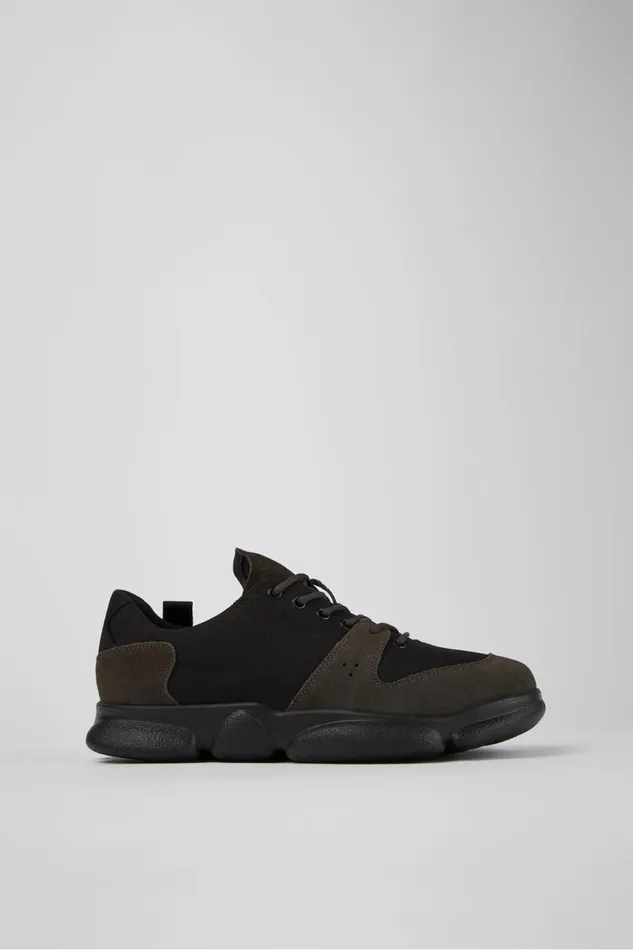 Men Camper Sneakers Karst Black Leather And Recycled PET Sneakers Men Camper Sneakers Karst Black Leather And Recycled PET Sneakers