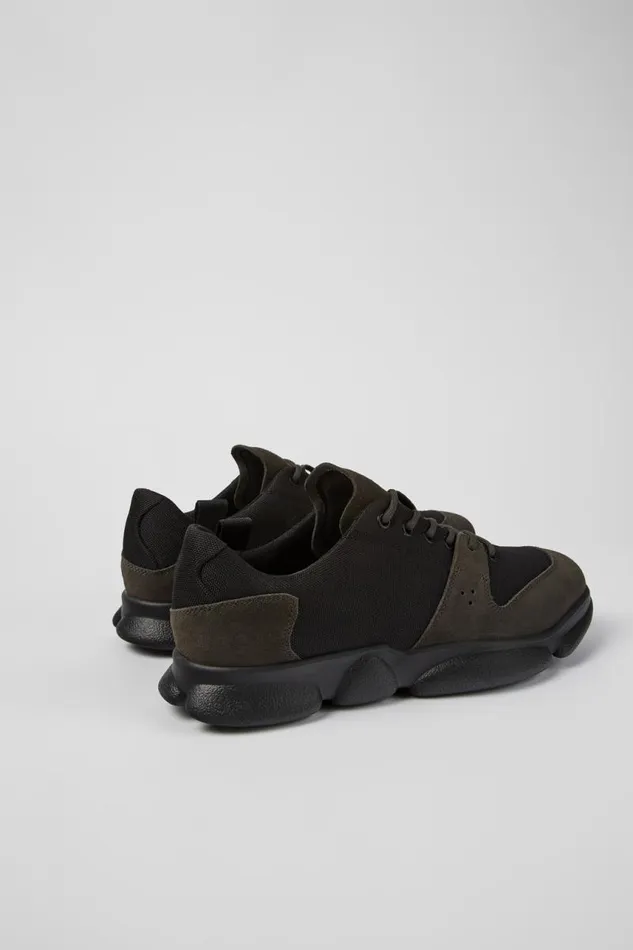 Men Camper Sneakers Karst Black Leather And Recycled PET Sneakers Men Camper Sneakers Karst Black Leather And Recycled PET Sneakers