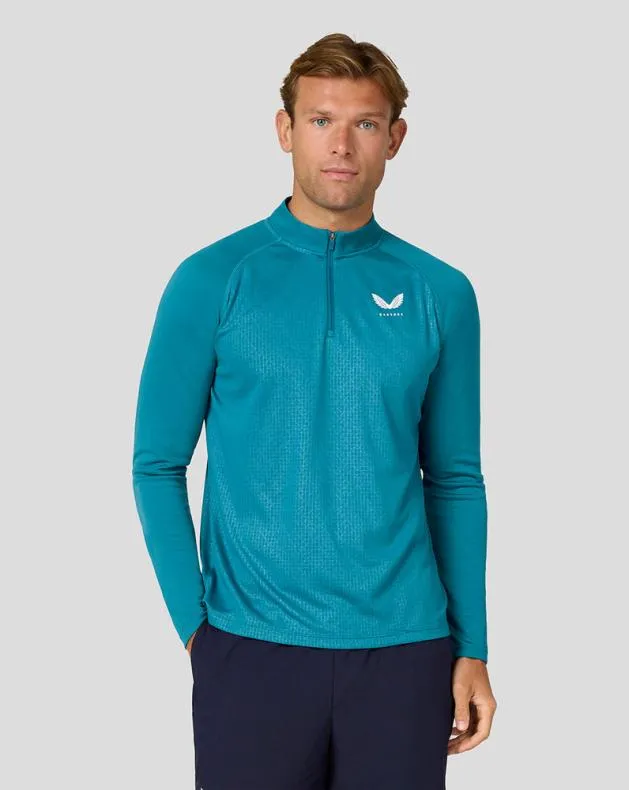 Men Castore Tops Adapt Long Sleeve Lightweight Quarter Zip Top 8211 Dark Aqua Men Castore Tops Adapt Long Sleeve Lightweight Quarter Zip Top 8211 Dark Aqua