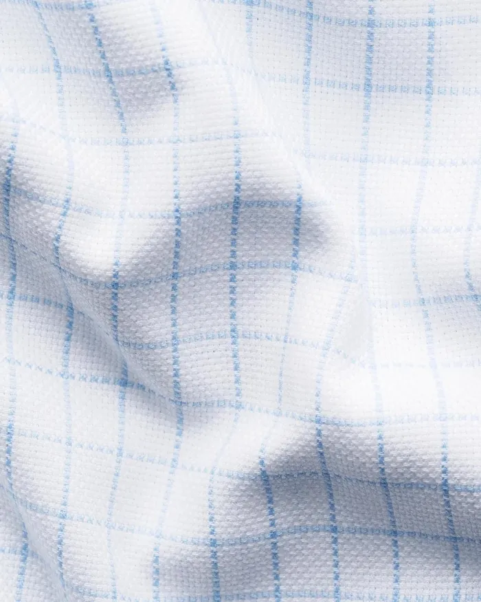 Men Check Royal Oxford Shirt Blue Eton Casual Shirts Men Check Royal Oxford Shirt Blue Eton Casual Shirts
