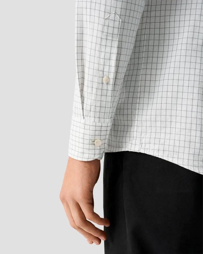 Men Check Royal Oxford Shirt Gray Eton Casual Shirts Men Check Royal Oxford Shirt Gray Eton Casual Shirts