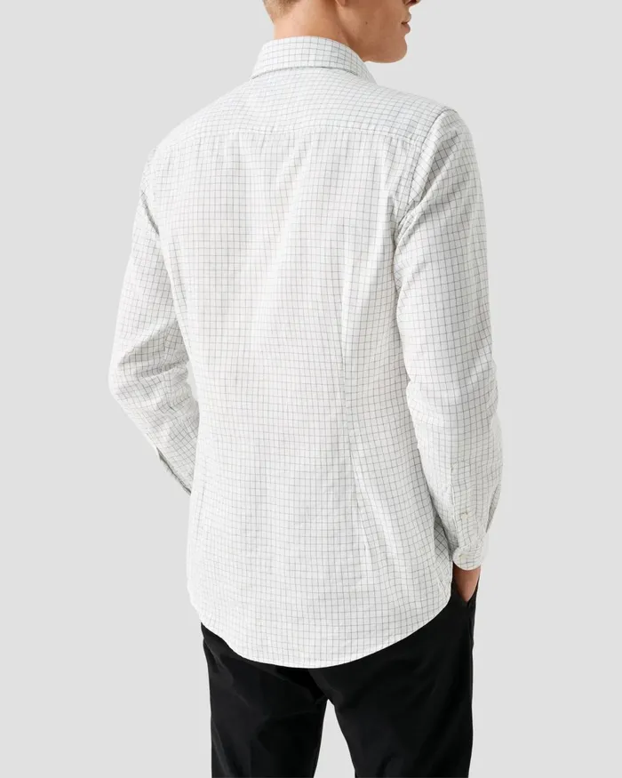 Men Check Royal Oxford Shirt Gray Eton Casual Shirts Men Check Royal Oxford Shirt Gray Eton Casual Shirts