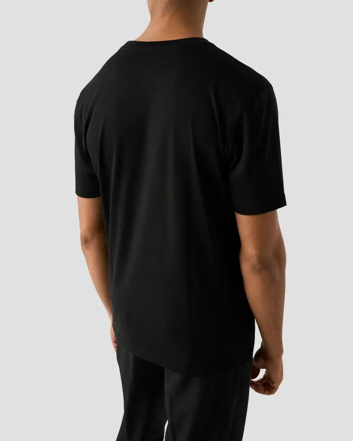 Men Crewneck TShirt Black Eton TShirts Men Crewneck TShirt Black Eton TShirts