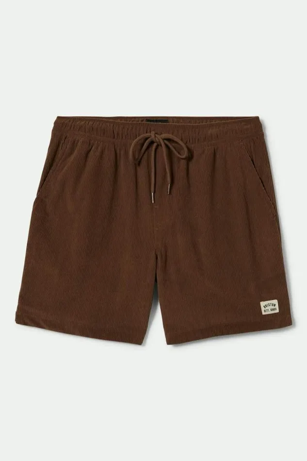 Men Everyday Corduroy Short Pinecone Brown Brixton Shorts and Swim