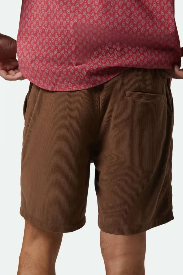 Men Everyday Corduroy Short Pinecone Brown Brixton Shorts and Swim