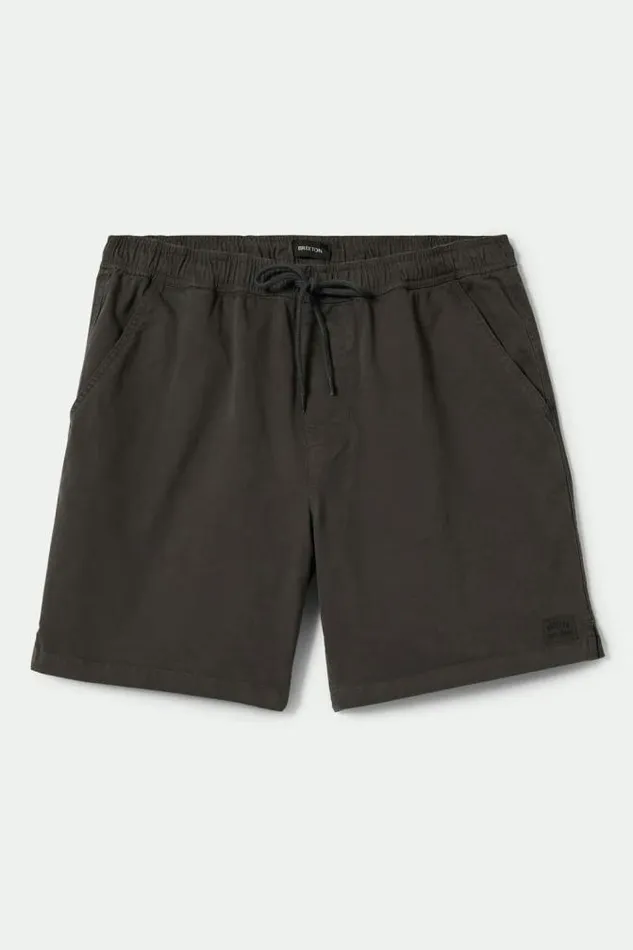 Men Everyday Vintage Wash Short Washed Black Brixton Shorts and Swim