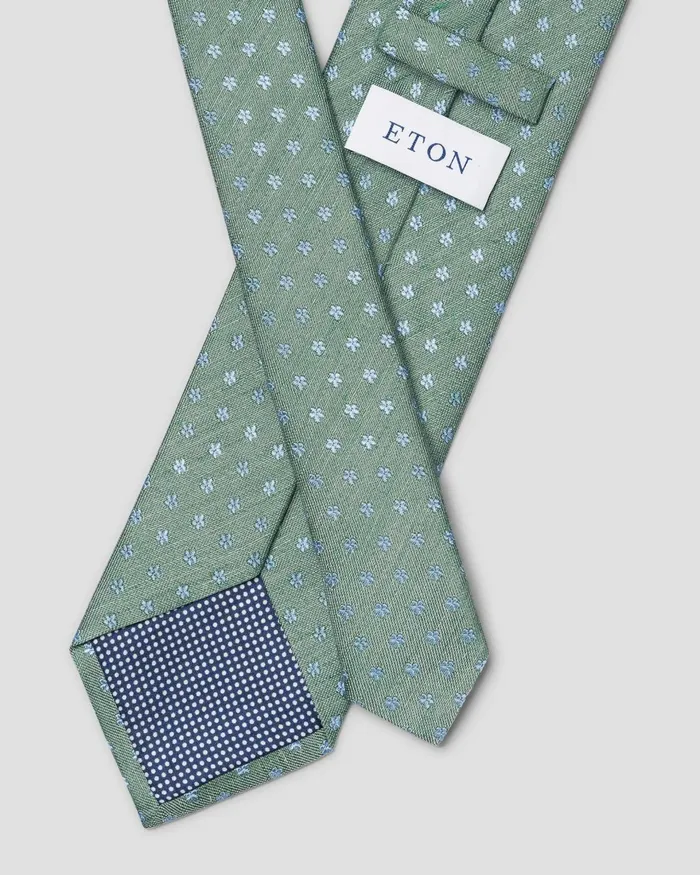 Men Floral Tie Green Eton Ties Men Floral Tie Green Eton Ties