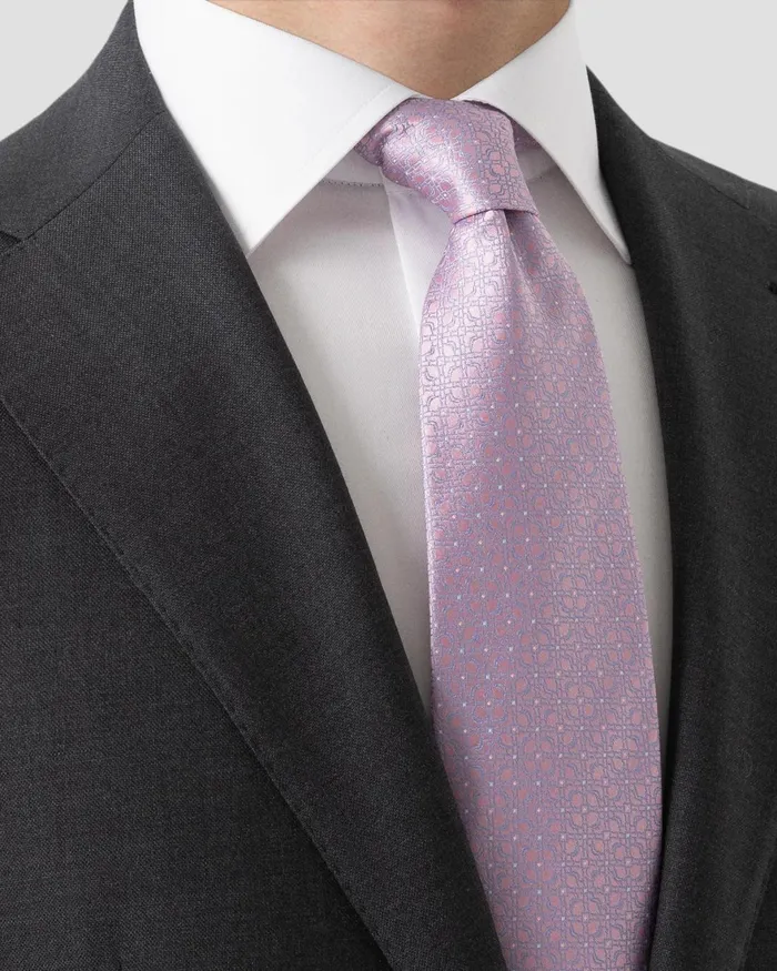 Men Flower Silk Tie Pink Eton Ties Men Flower Silk Tie Pink Eton Ties