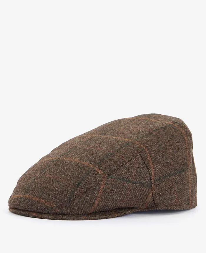 Men Hats Barbour Crieff Flat Cap Olivered Overcheck