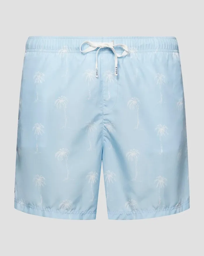 Men Light Blue Swimshorts Blue Eton Shorts and Swim Shorts
