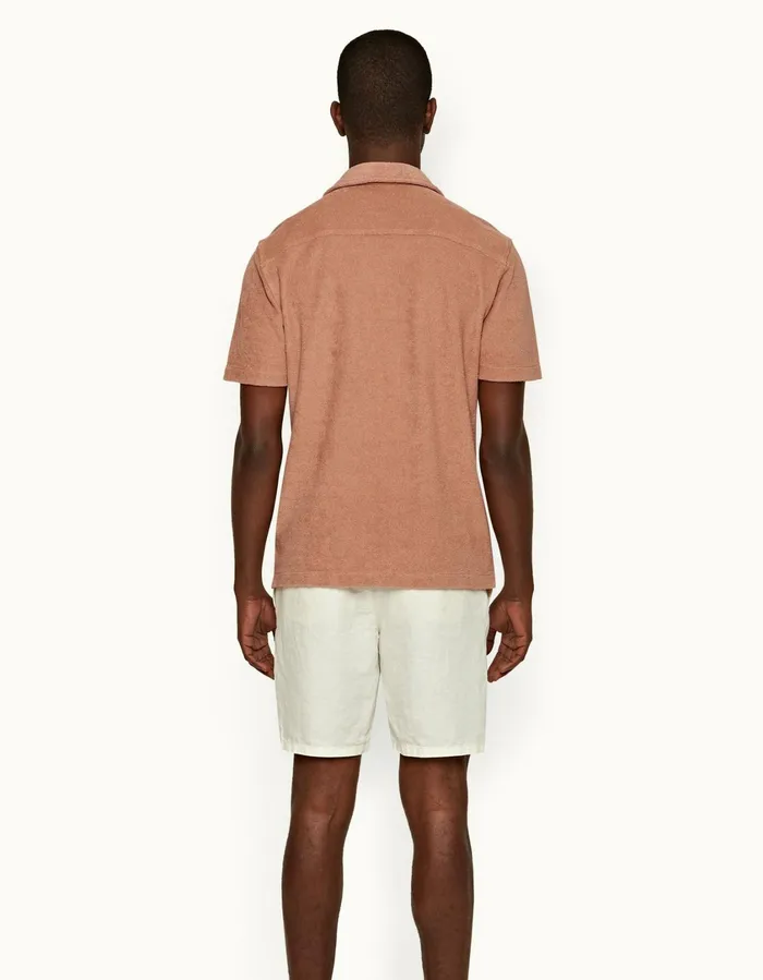 Men Orlebar Brown Day Shorts Cornell Linen Sandbar