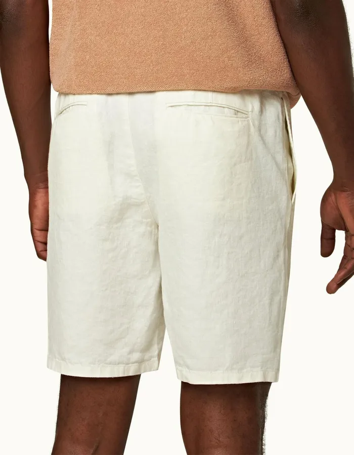 Men Orlebar Brown Day Shorts Cornell Linen Sandbar