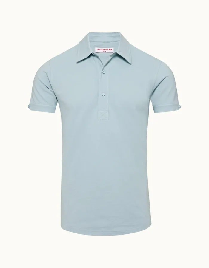 Men Orlebar Brown Polo Shirts Sebastian Powdered Sky