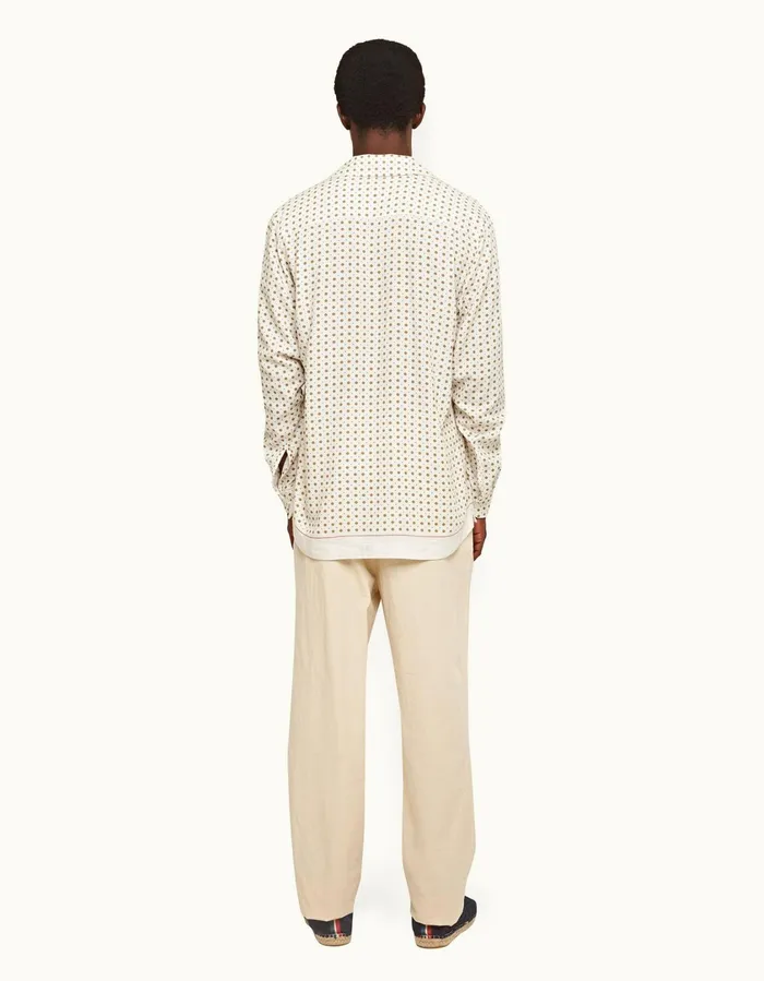 Men Orlebar Brown Shirts Ridley Sea Mist