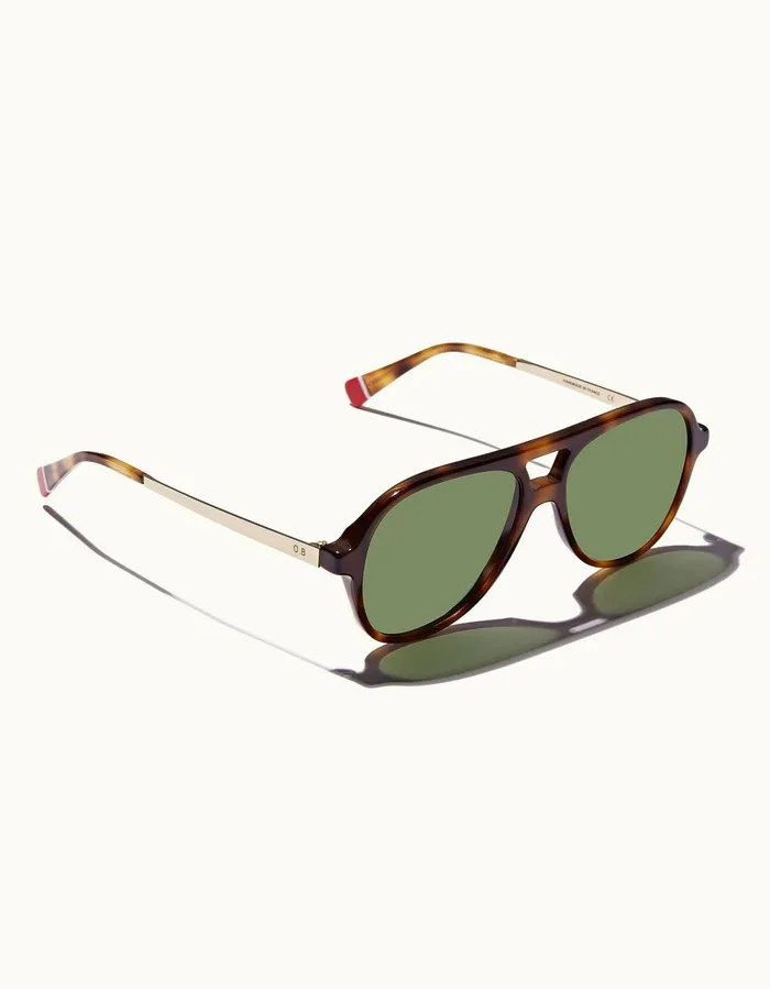 Men Orlebar Brown Sunglasses Estoril Brown Tortoiseshiny Gold
