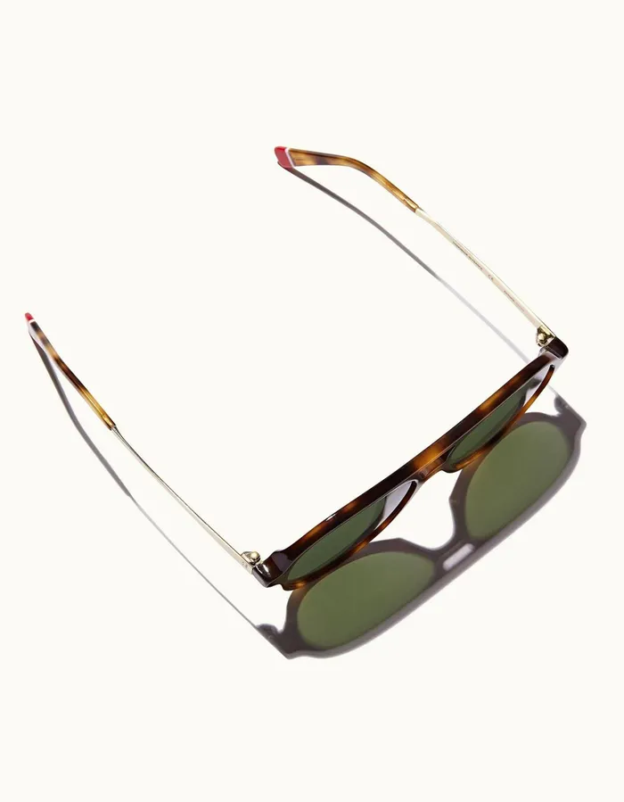 Men Orlebar Brown Sunglasses Estoril Brown Tortoiseshiny Gold