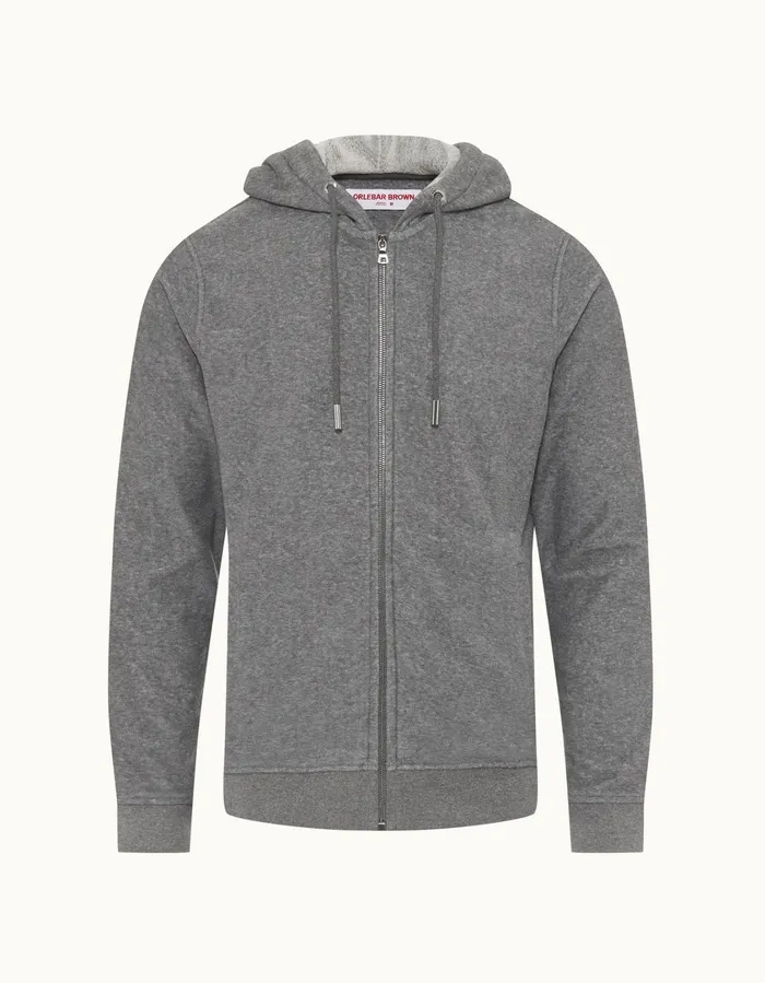 Men Orlebar Brown Sweats Mathers Binding Piranha Grey Marl
