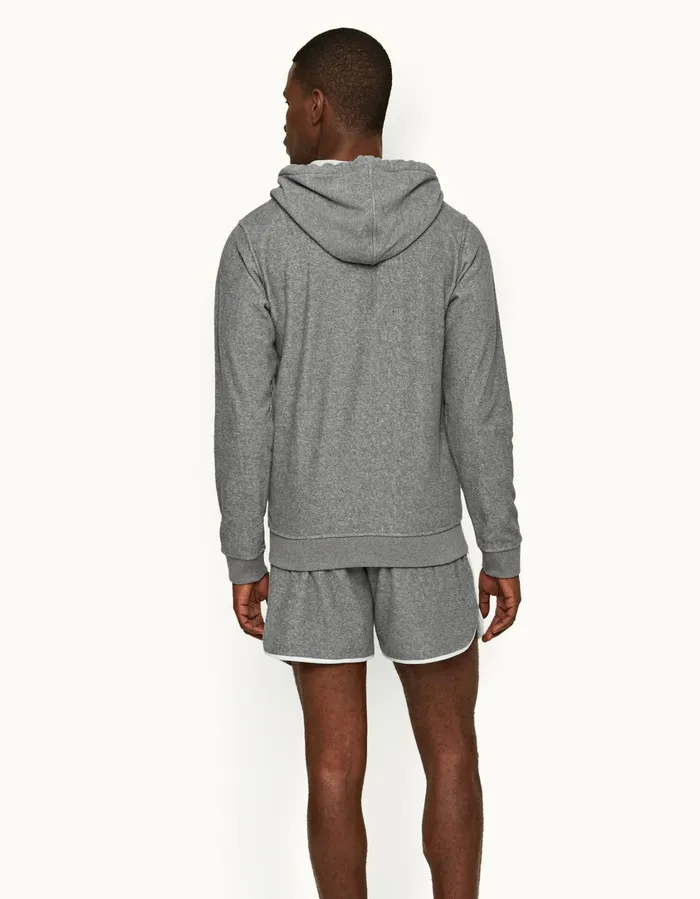 Men Orlebar Brown Sweats Mathers Binding Piranha Grey Marl