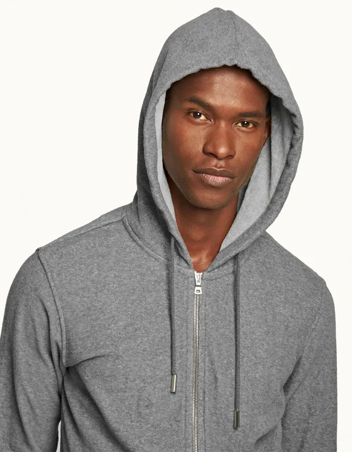 Men Orlebar Brown Sweats Mathers Binding Piranha Grey Marl