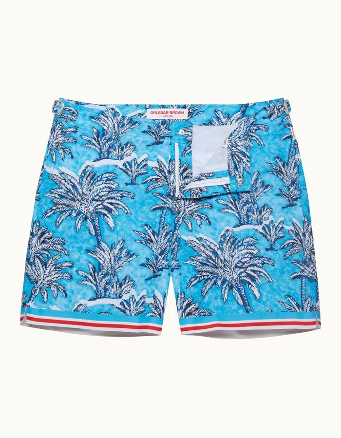 Men Orlebar Brown Swim Shorts Bulldog Bright Wish Blue
