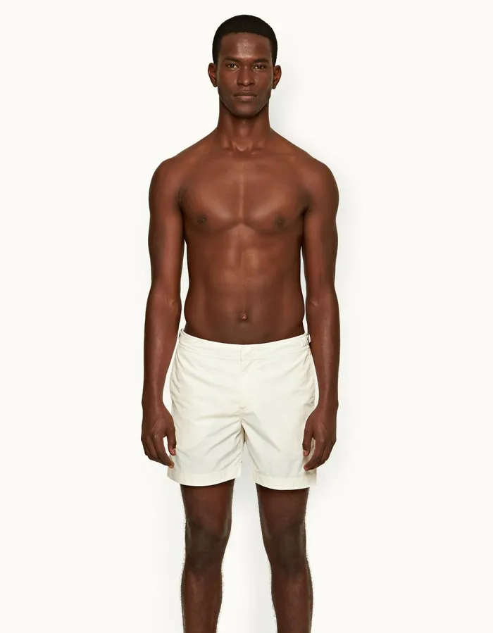 Men Orlebar Brown Swim Shorts Bulldog White Sand