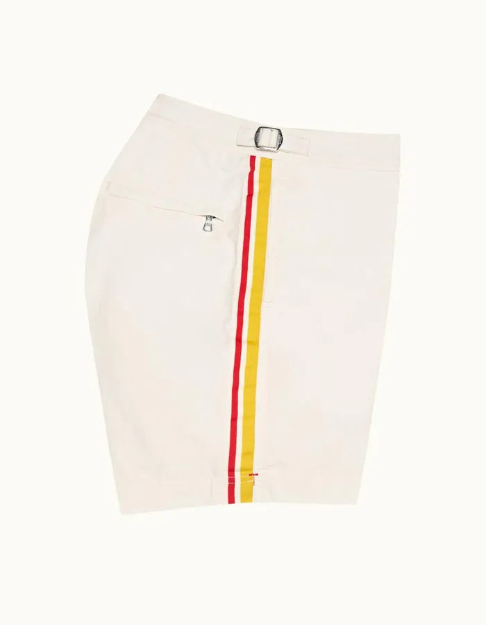 Men Orlebar Brown Swim Shorts Bulldog White Sand