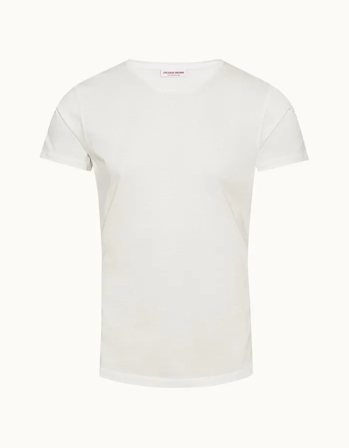 Men Orlebar Brown TShirts ObT Mercerised White
