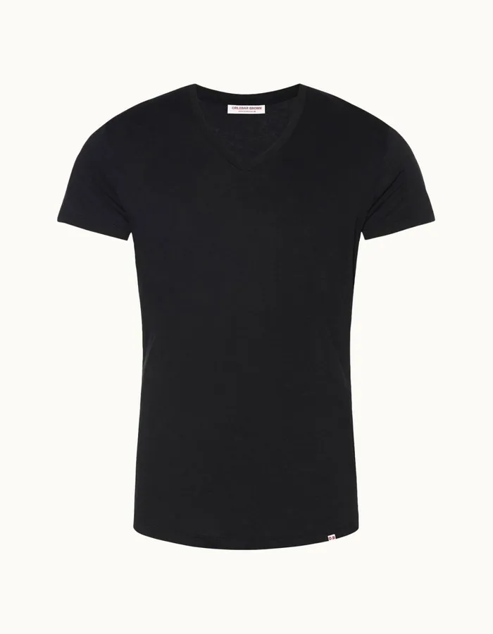 Men Orlebar Brown TShirts ObV Black