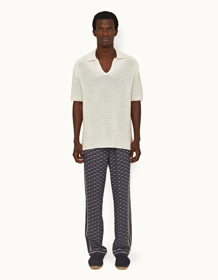 Men Orlebar Brown Trousers Alfred Dark Sapphiresea Mist