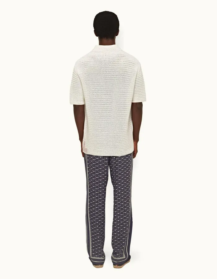 Men Orlebar Brown Trousers Alfred Dark Sapphiresea Mist