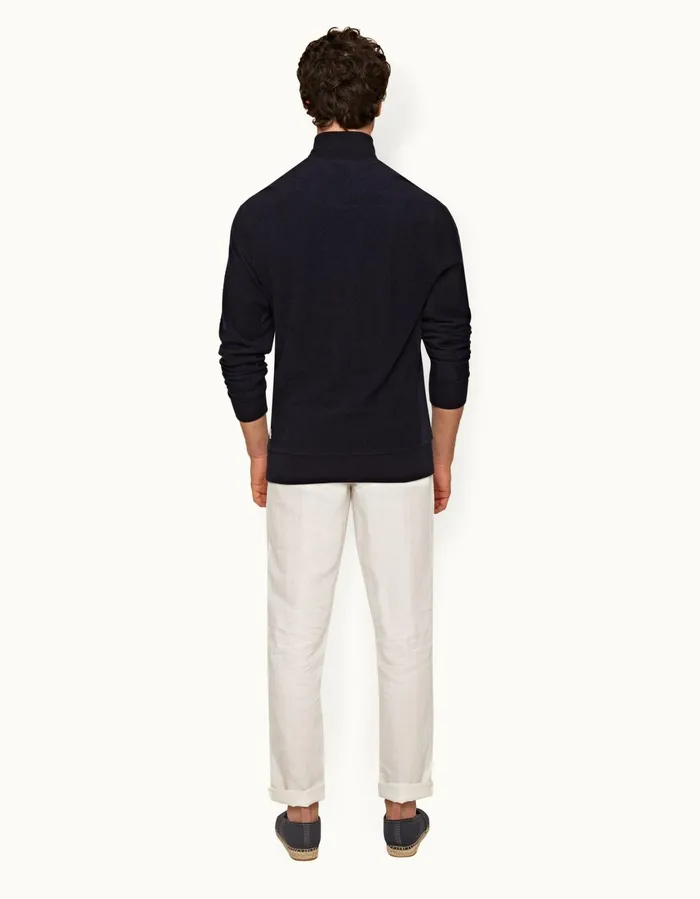 Men Orlebar Brown Trousers Griffon Linen Sandbar