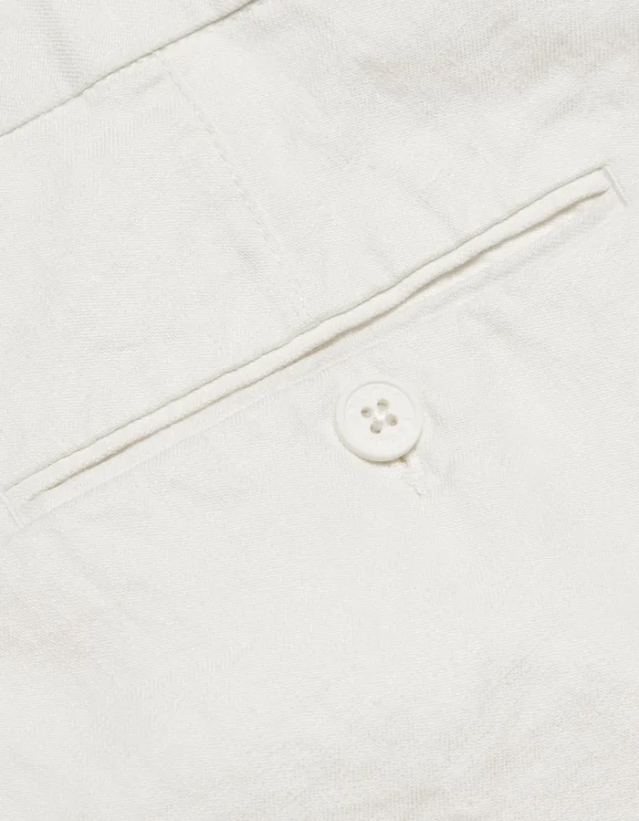 Men Orlebar Brown Trousers Griffon Linen White