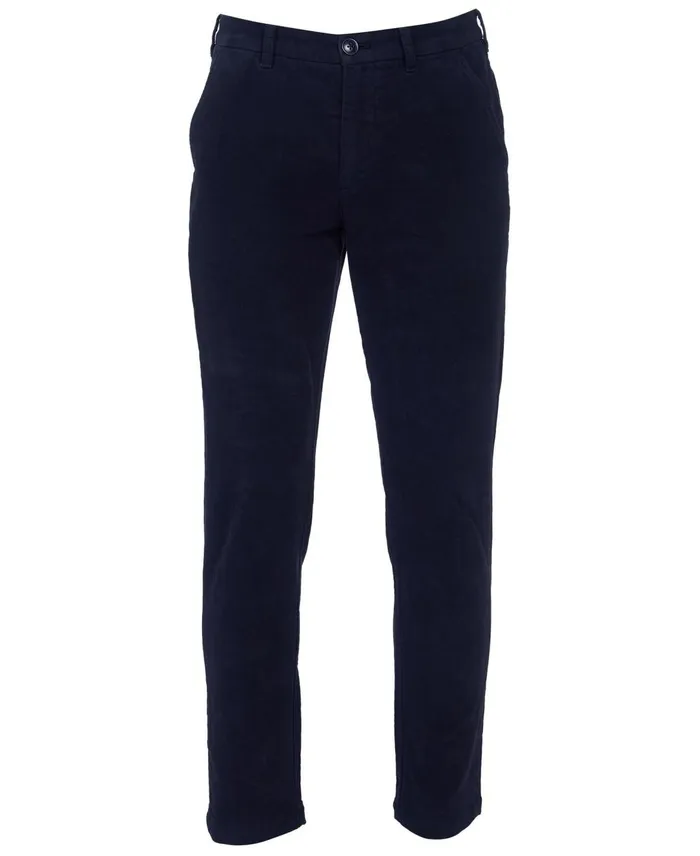 Men Pants Barbour Neuston Moleskin Trousers Darkolive