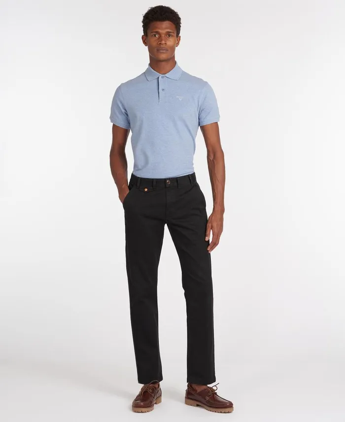 Men Pants Barbour Neuston Twill Chinos Stone