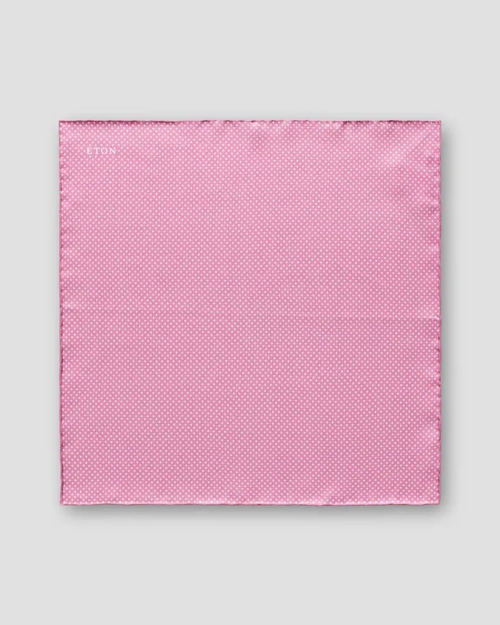 Men Pink Polka Dots Silk Pocket Square Pink Eton Pocket Squares Men Pink Polka Dots Silk Pocket Square Pink Eton Pocket Squares
