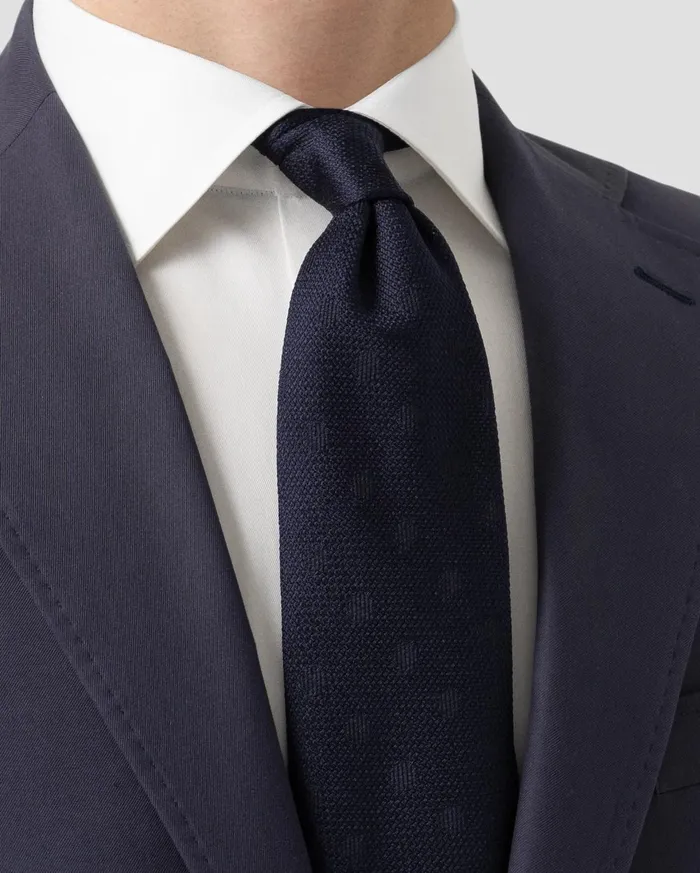 Men Polka Dot Grenadine Silk Tie Blue Eton Ties Men Polka Dot Grenadine Silk Tie Blue Eton Ties