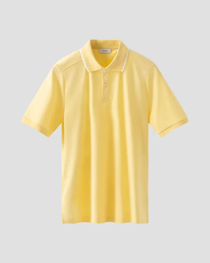 Men Polo Shirt Yellow Eton Polo Shirts