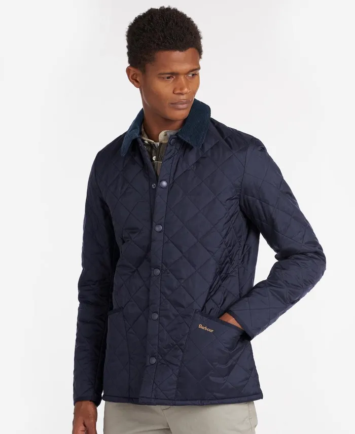 Men Quilted Jackets Barbour Heritage Liddesdale Quilted Jacket Black
