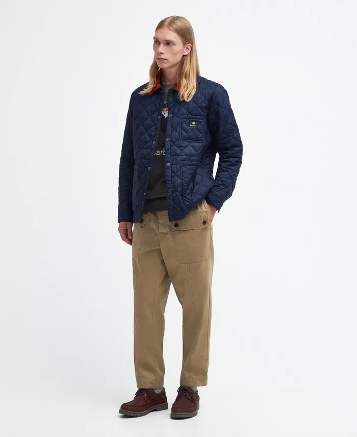 Men Quilted Jackets Barbour X Maison Kitsun KenningQuilted Jacket Classic Green Men Quilted Jackets Barbour X Maison Kitsun KenningQuilted Jacket Classic Green