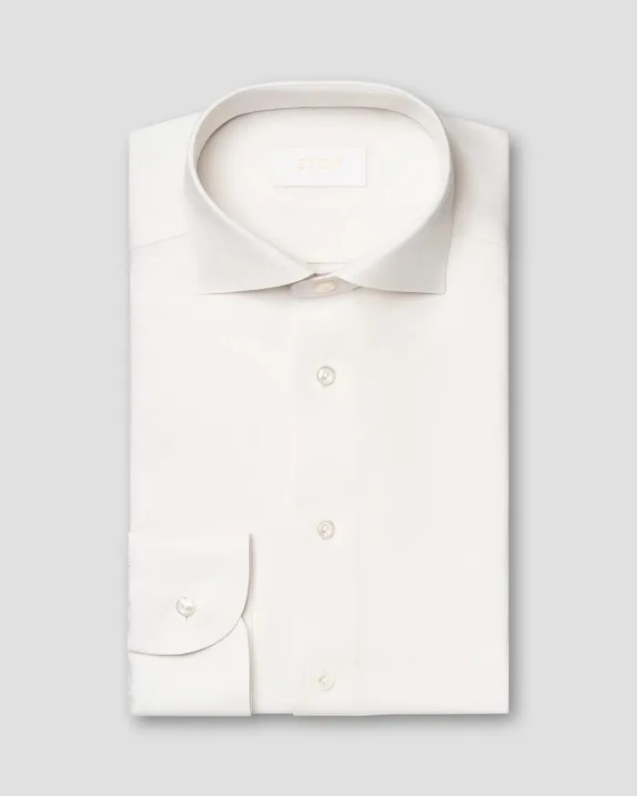 Men Royal Oxford Merino Wool Shirt White Eton Dress Shirts Men Royal Oxford Merino Wool Shirt White Eton Dress Shirts