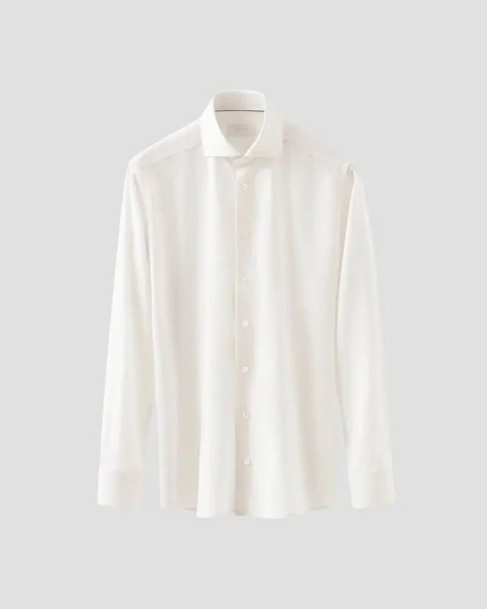 Men Royal Oxford Merino Wool Shirt White Eton Dress Shirts Men Royal Oxford Merino Wool Shirt White Eton Dress Shirts