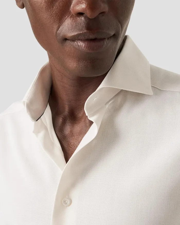 Men Royal Oxford Merino Wool Shirt White Eton Dress Shirts Men Royal Oxford Merino Wool Shirt White Eton Dress Shirts