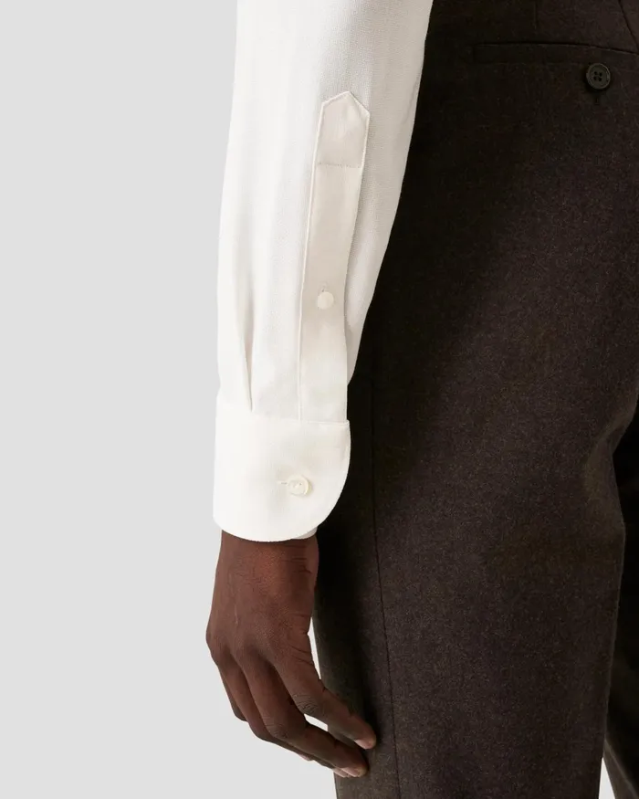 Men Royal Oxford Merino Wool Shirt White Eton Dress Shirts Men Royal Oxford Merino Wool Shirt White Eton Dress Shirts
