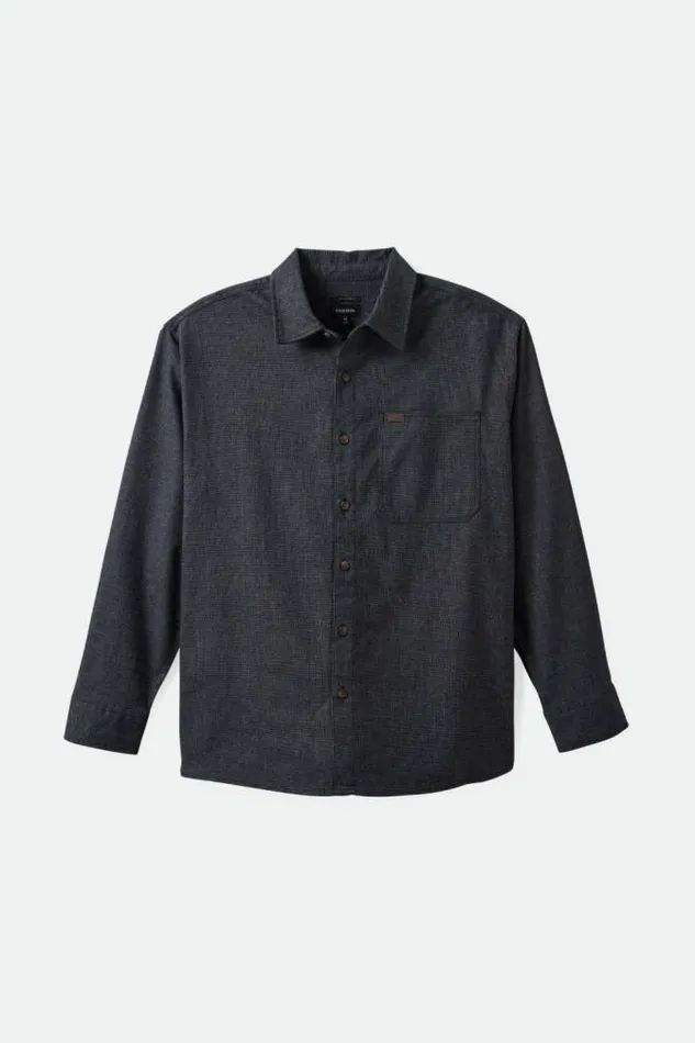 Men Selden LS Overshirt Mixed Tweed Brixton Button Ups