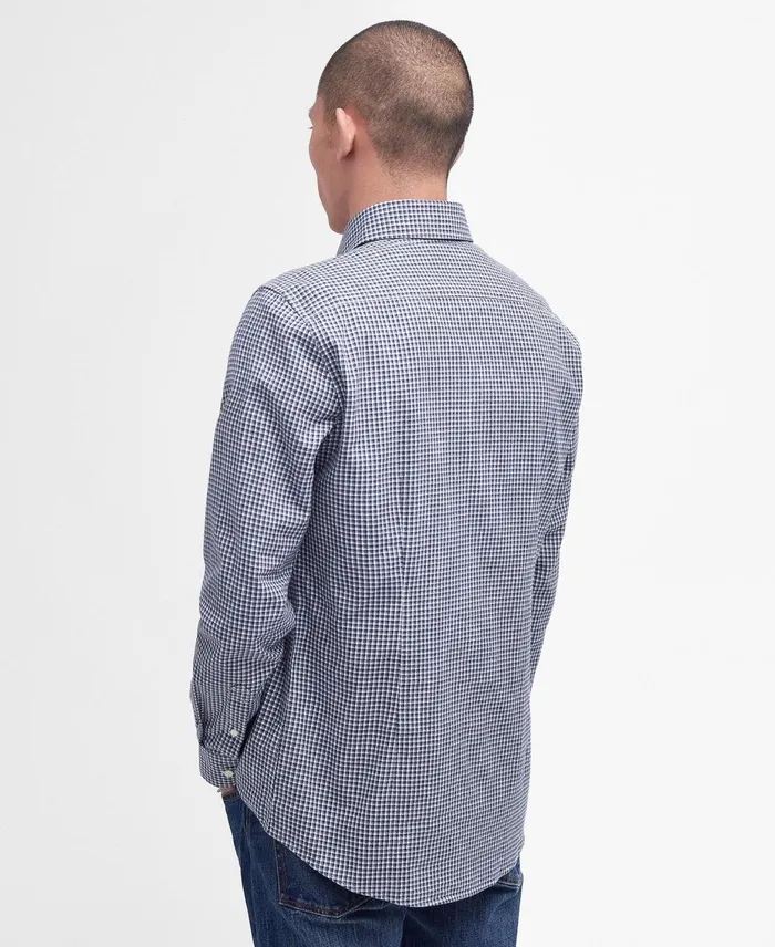 Men Shirts Barbour Darnick Tailored Shirt Classic Navy Men Shirts Barbour Darnick Tailored Shirt Classic Navy
