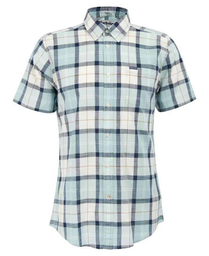 Men Shirts Barbour Delton Tailored Shirt Blue Chalk Tartan Men Shirts Barbour Delton Tailored Shirt Blue Chalk Tartan